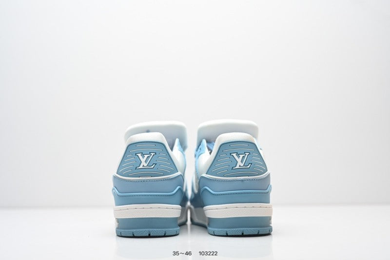 Louis Vuitton Trainer Celeste Blanco