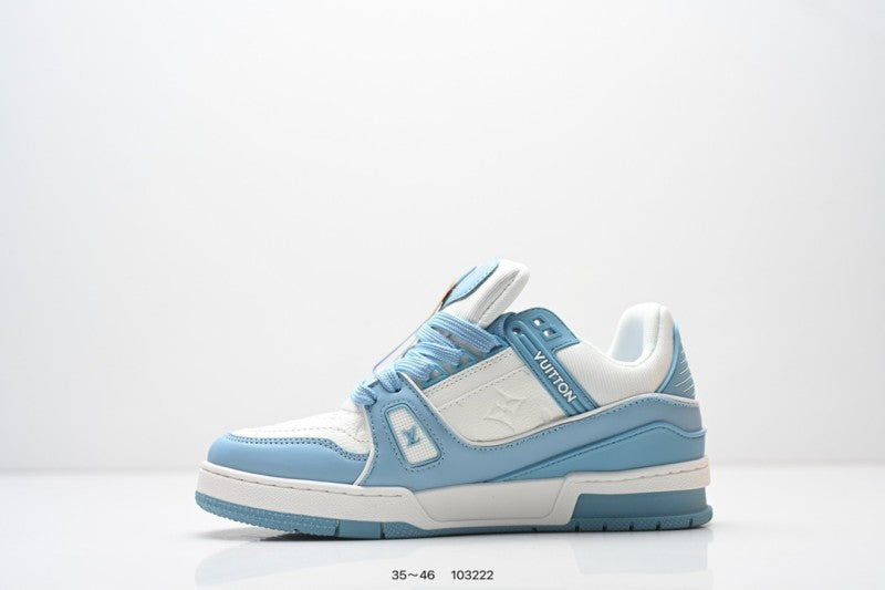 Louis Vuitton Trainer Celeste Blanco