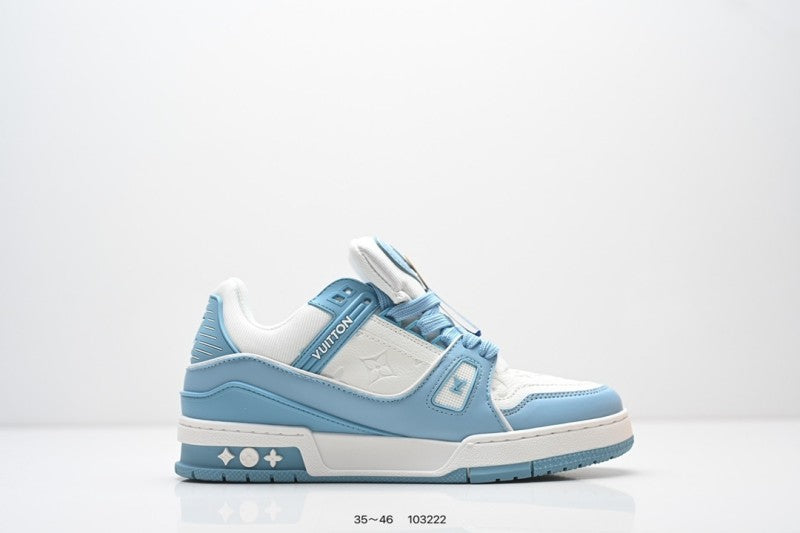 Louis Vuitton Trainer Celeste Blanco
