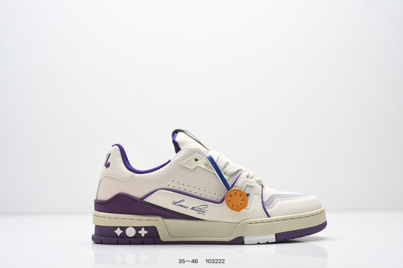 Louis Vuitton Trainer Crema Morado