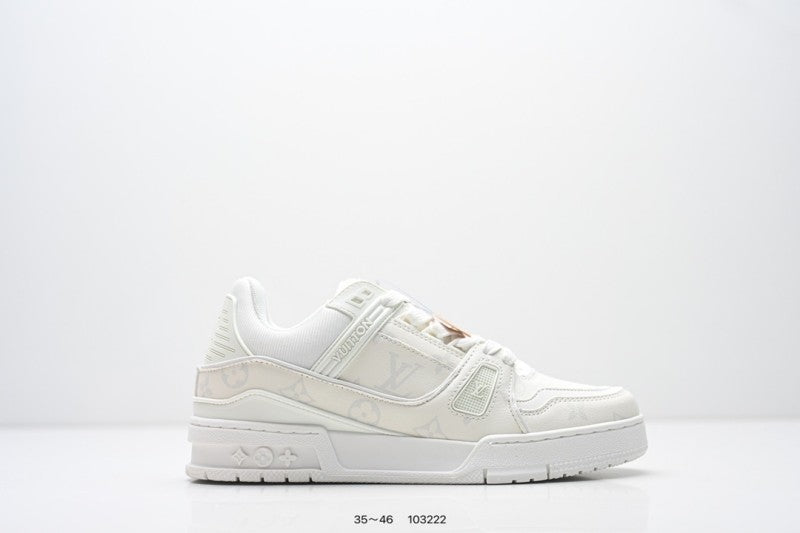 Louis Vuitton Trainer Blanco Plata Monogram