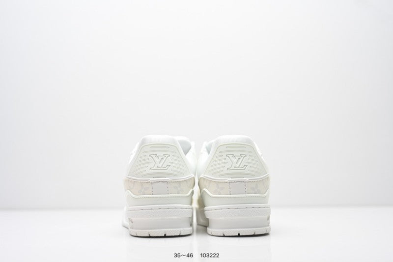 Louis Vuitton Trainer Blanco Plata Monogram