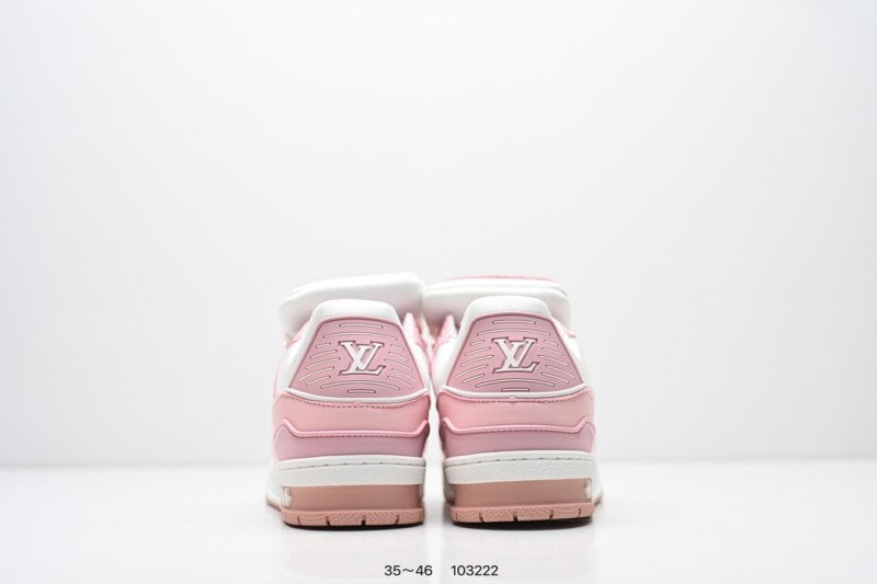 Louis Vuitton Trainer Rosa Coral Blanco