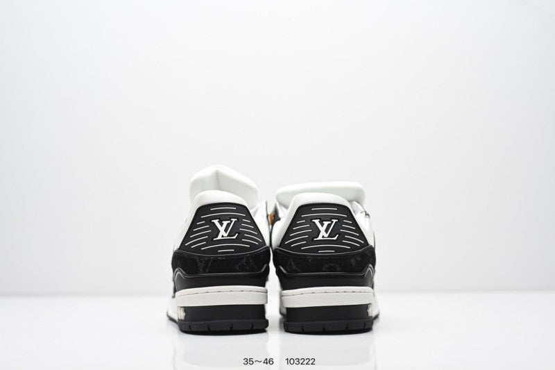 Louis Vuitton Trainer Monogram Negro Blanco