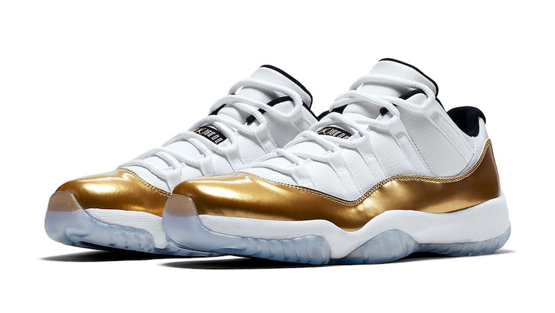 Jordan 11 Low Shiny Gold Deluxe